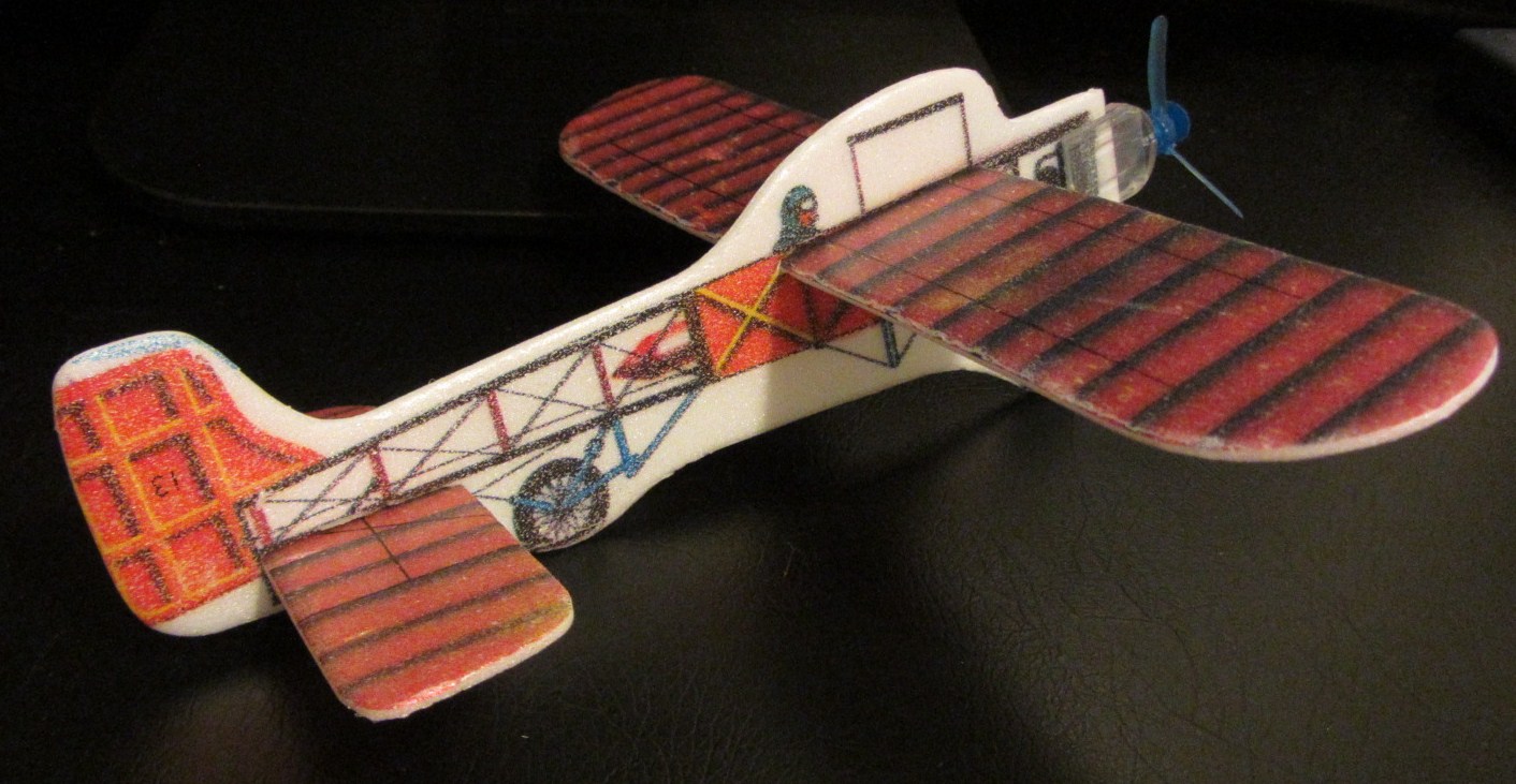 The Styrofoam Glider Squadron WWI Power Prop Glider 13 Bleriot XI