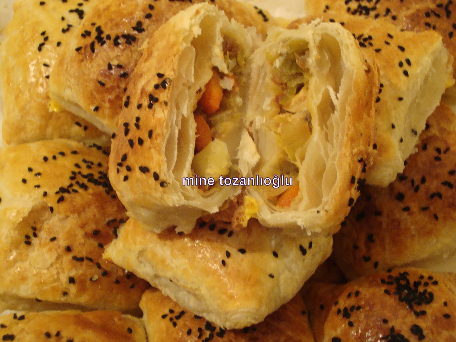 MİNE TOZANLIOĞLU Tavuklu Pırasalı Börek