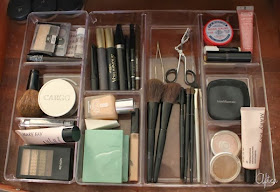 Clear drawer dividers for make up organizing :: OrganizingMadeFun.com