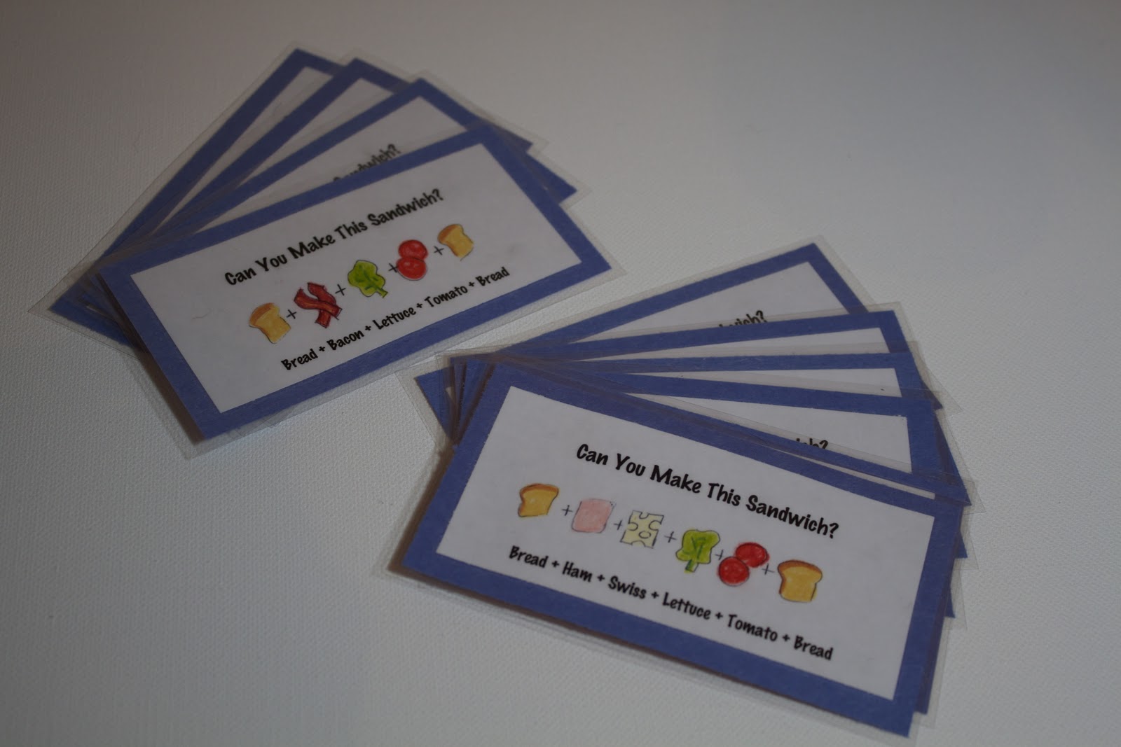 Handmade by Meg K The Sandwich Game