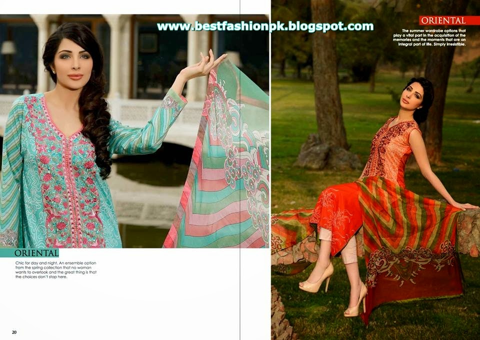 Sobia Nazir Summer Lawn Collection 2014 for Women-www.bestfashionpk.blogspot.com Sobia Nazir Summer Lawn Collection 2014 for Women