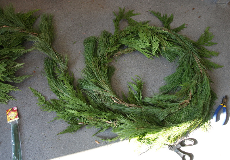 How to Make a Wreath from Garland (No Special Skills Required!) Less