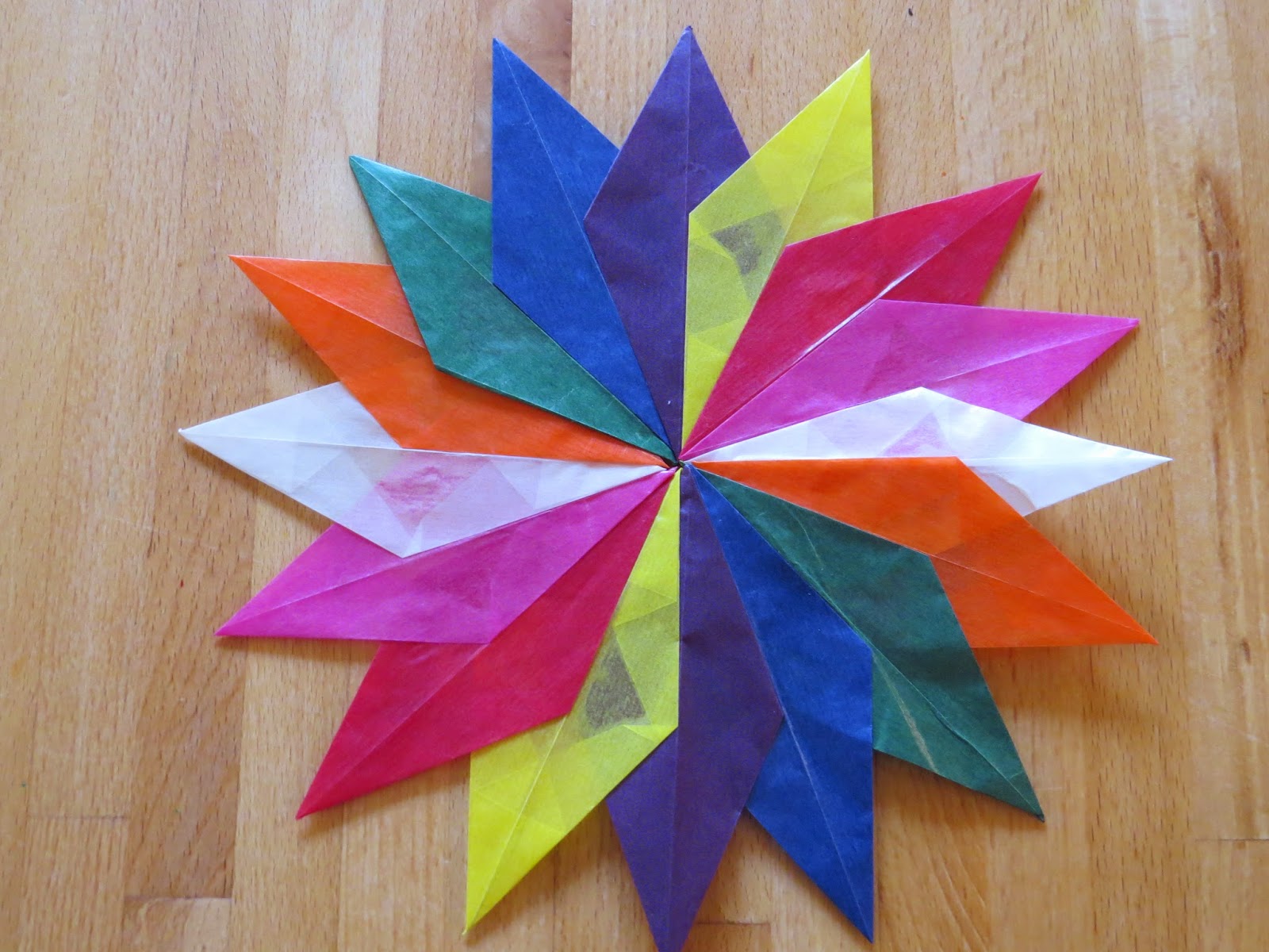 A colourful life kite paper stars