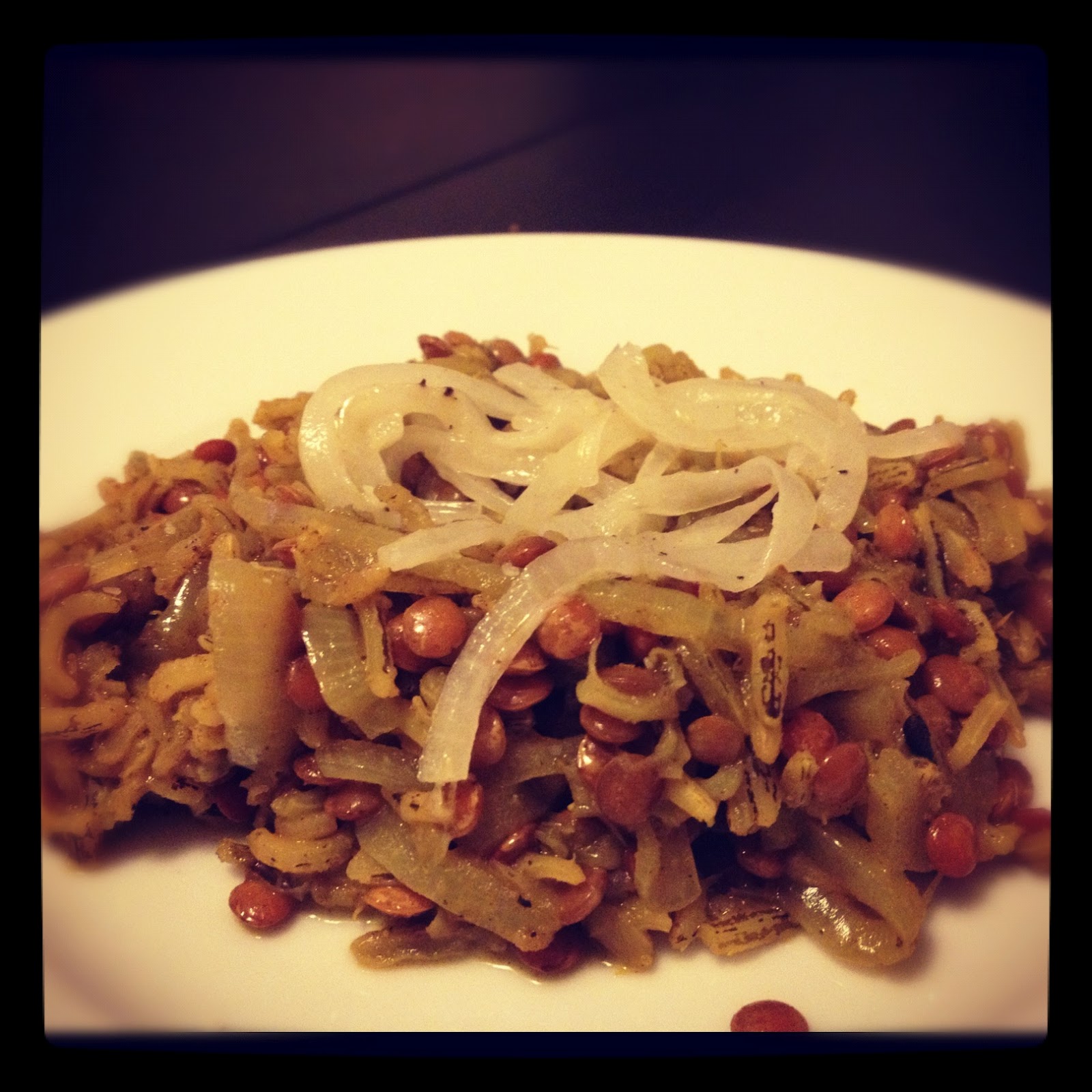 Ruminations on Food Curried Wild Rice & Lentils