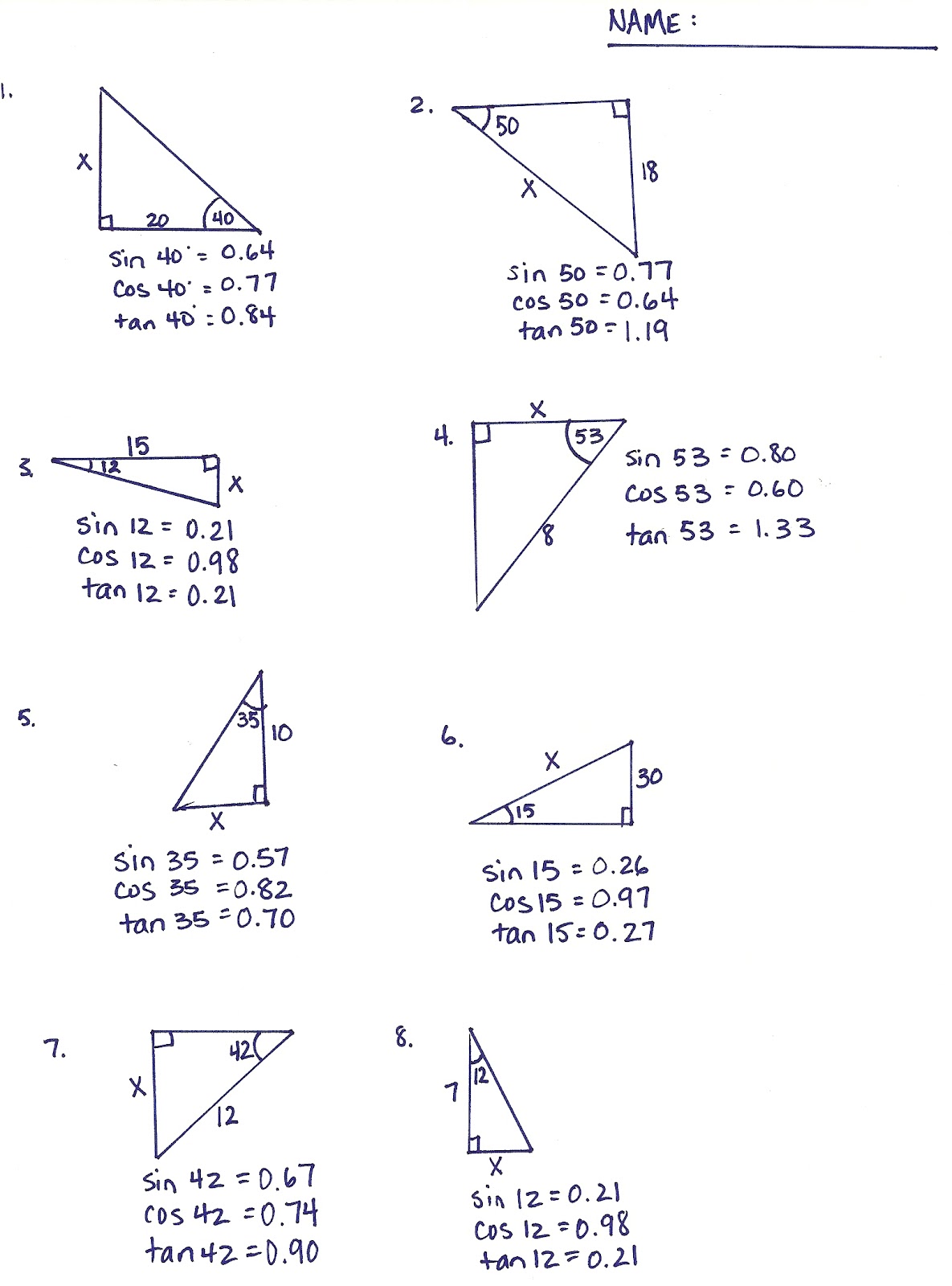 Free Worksheet Inverse Trigonometric Functions Worksheet inverse trigonometric functions worksheet workbook site using trig and journals online