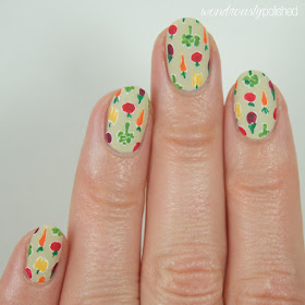 vegetable nail art