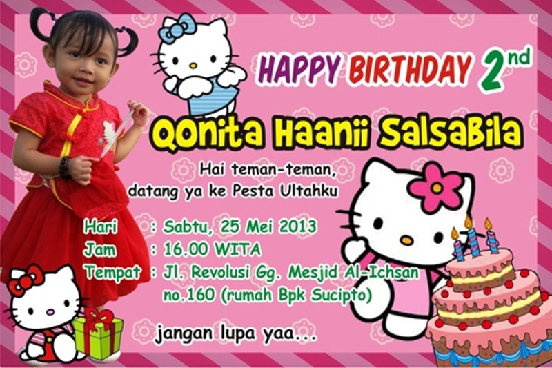 Gambar Contoh Surat Undangan Ulang Anak 28 Images Gambar