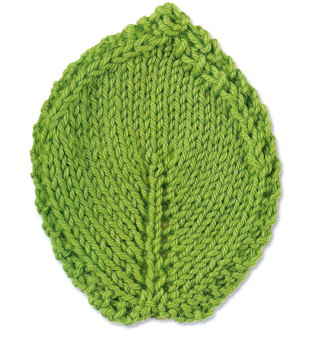 Knitting @ Just So Festival 2011: Knit a leaf....
