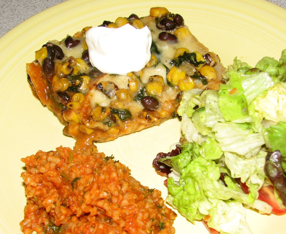 Shel's Kitchen Vegetable Enchilada Casserole