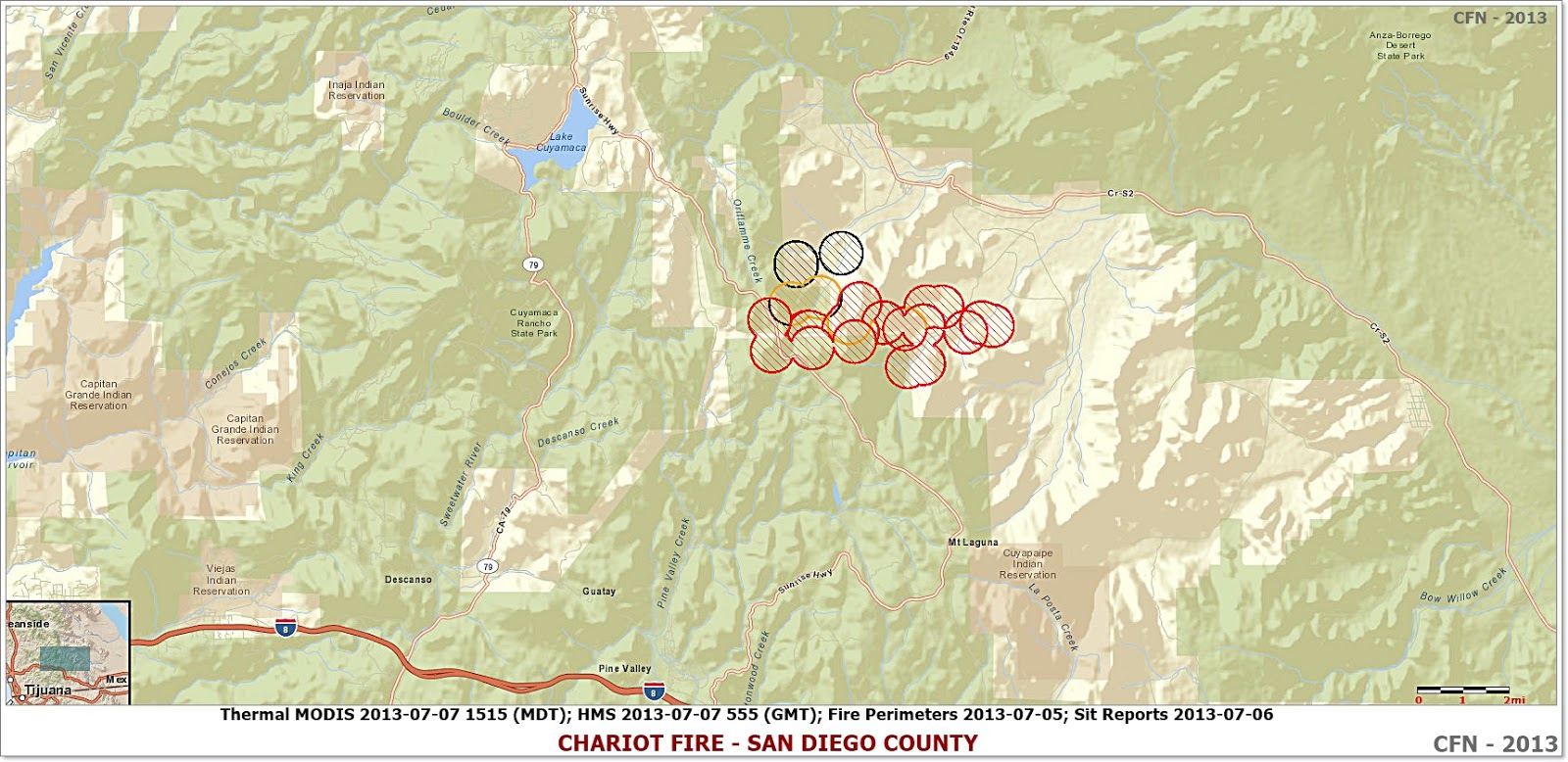 Fire Map Ramona, CA Patch
