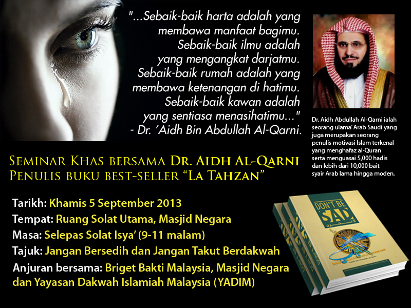 Servis Hati dan Minda La Tahzan Jangan bersedih untuk