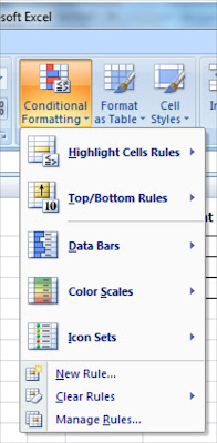 Conditional Formatting dalam Microsoft Excel Conditional Formatting dalam Microsoft Excel