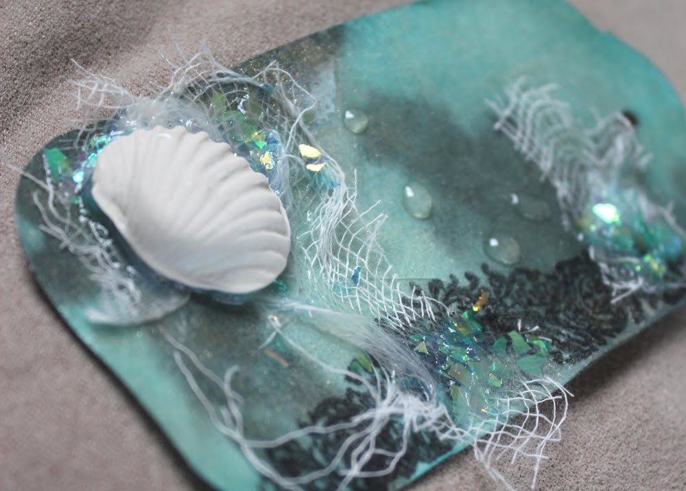 Shimmerz Paints Ed. Faux sea glass effect