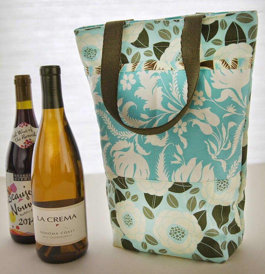 Green Bag Lady Wine Bag Tutorial