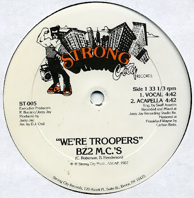 BZ2 M.C.'s ‎– We're Troopers (1987, VLS, 256)