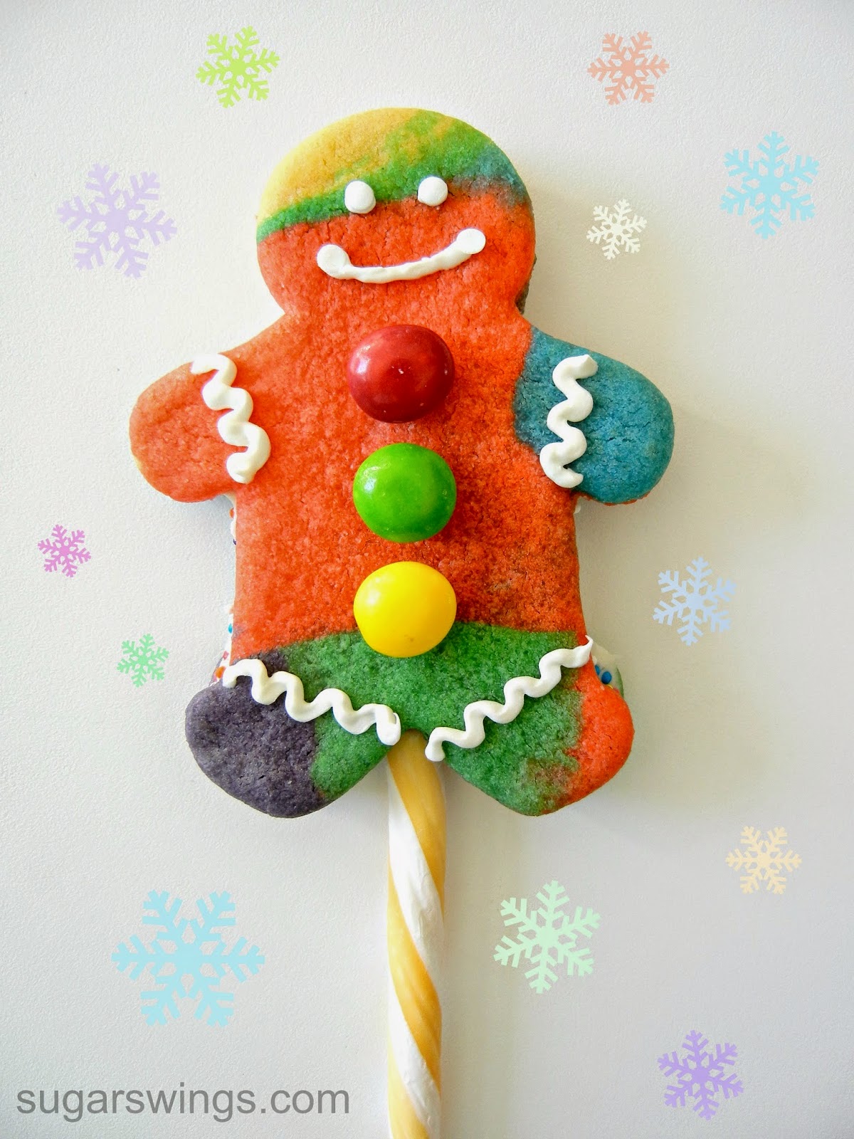 Sugar Swings! Serve Some Rainbow Gingerbread Men Sandwich Cookies