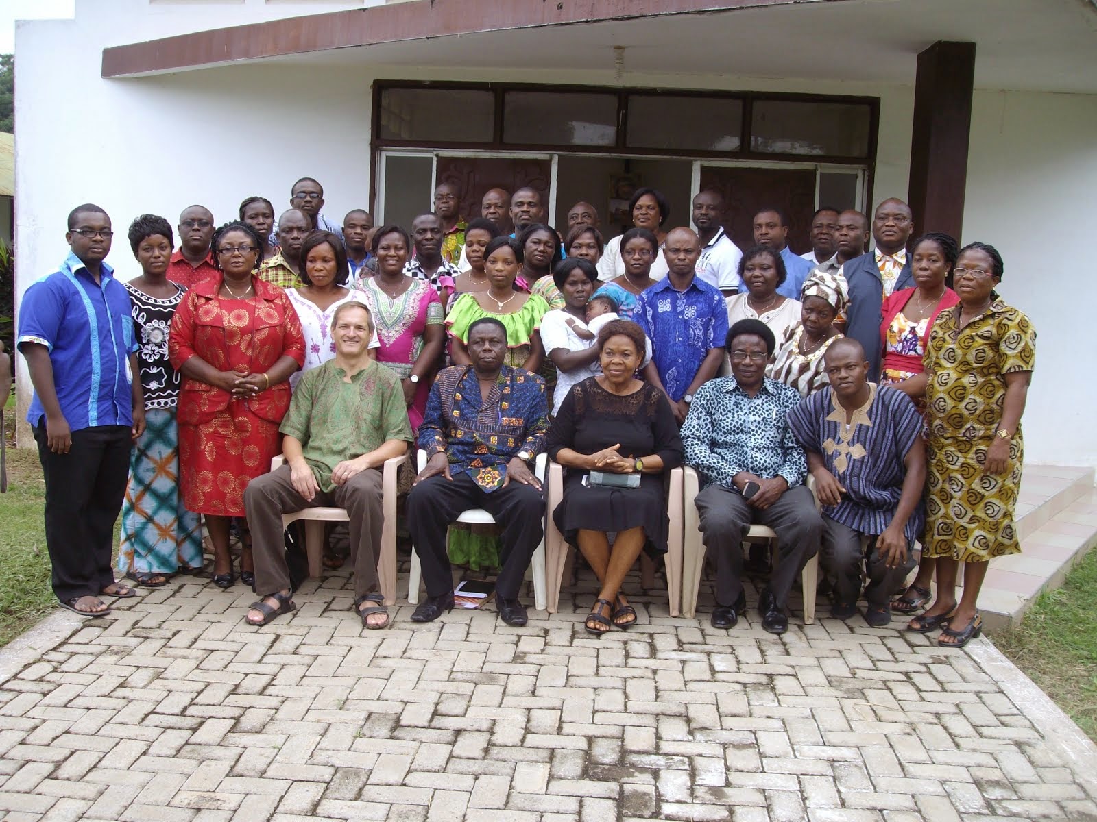 With Students in Ghana