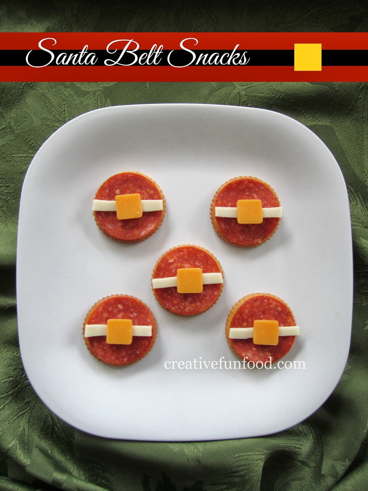 Creative Food Santa Belts