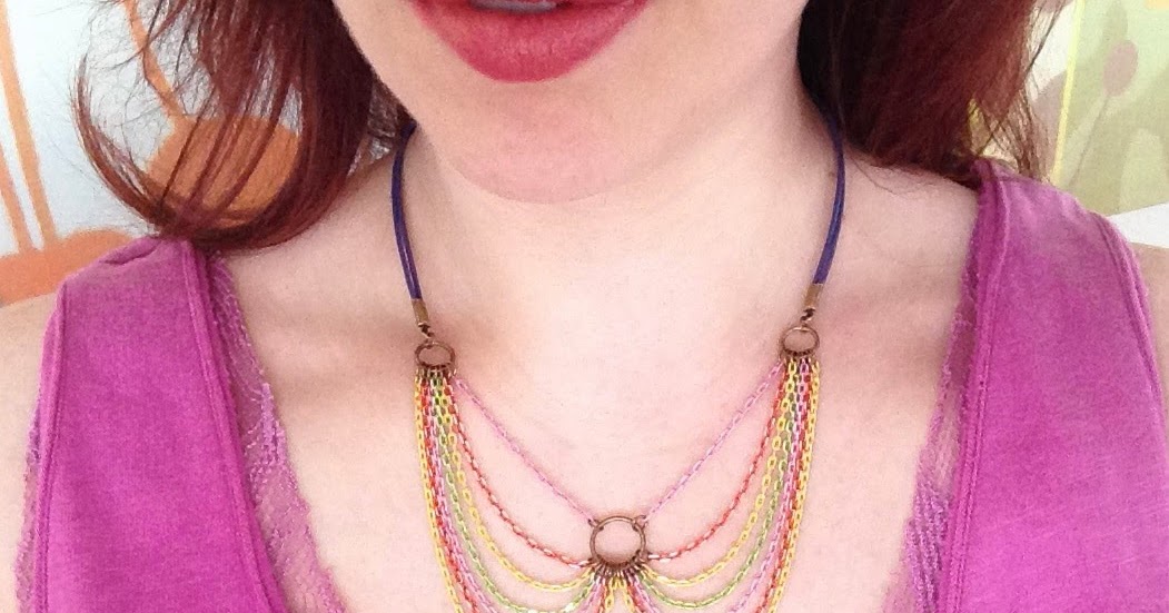Erin Siegel Jewelry Color Chain Collar Necklace DIY TUTORIAL