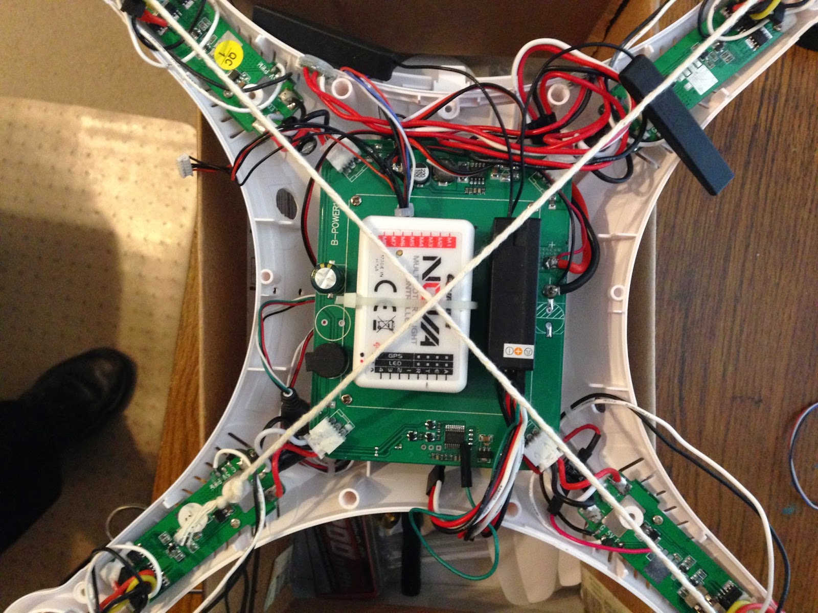 Quadcopter-Robotics: Nova Rebuild - APM Internal Component Placement