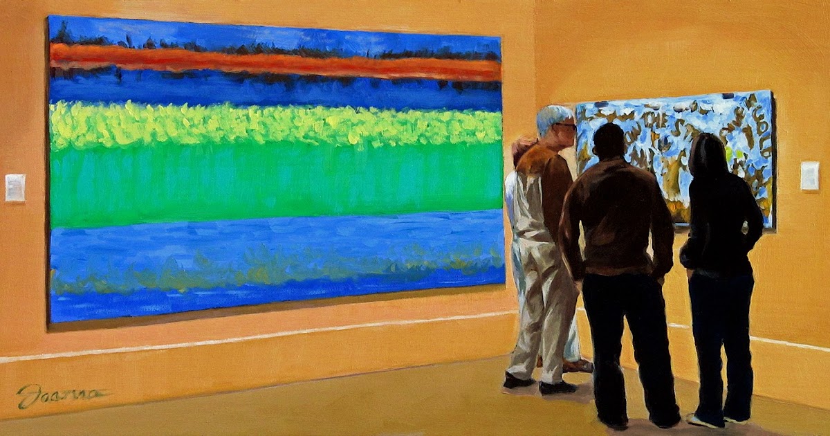 A Painting, A Moment "The Spotlight"Painting People in Art Gallery Series