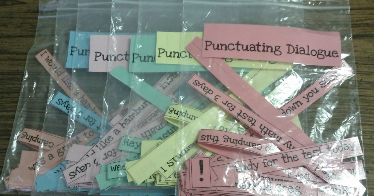 Teaching the Write Way: Punctuating Dialogue