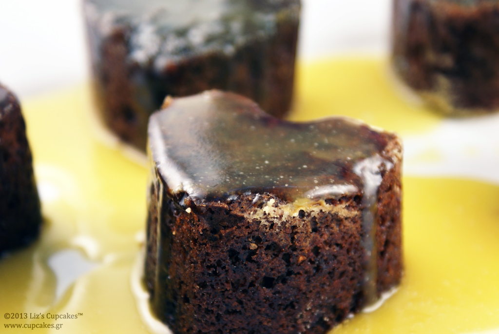 The making of cupcakes.gr Sticky toffee pudding hearts