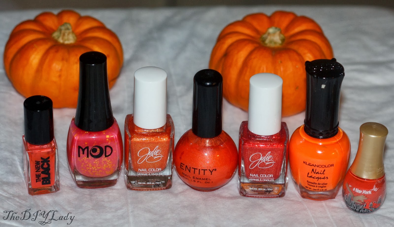 The Do It Yourself Lady Orange Nail Polish Ideas for Halloween...