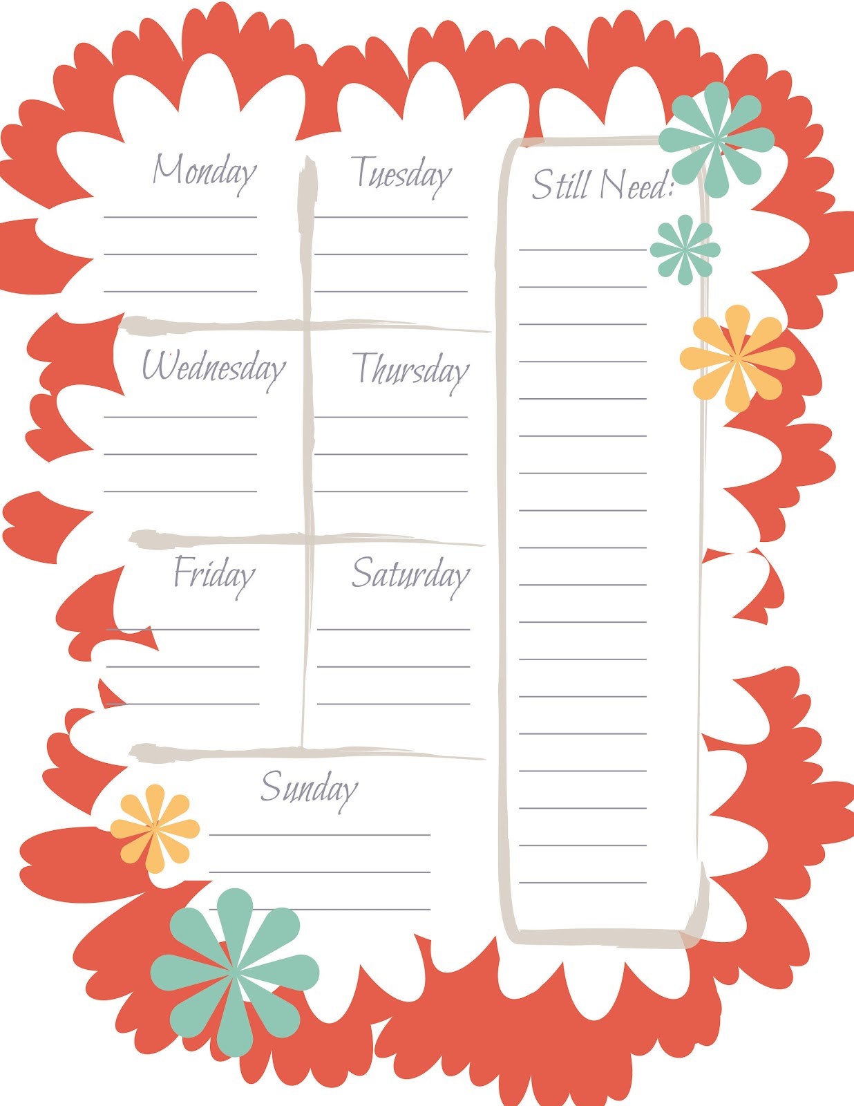 printable menu template this designer cooks printable weekly menu planner for printable menu template this designer cooks printable weekly menu planner for