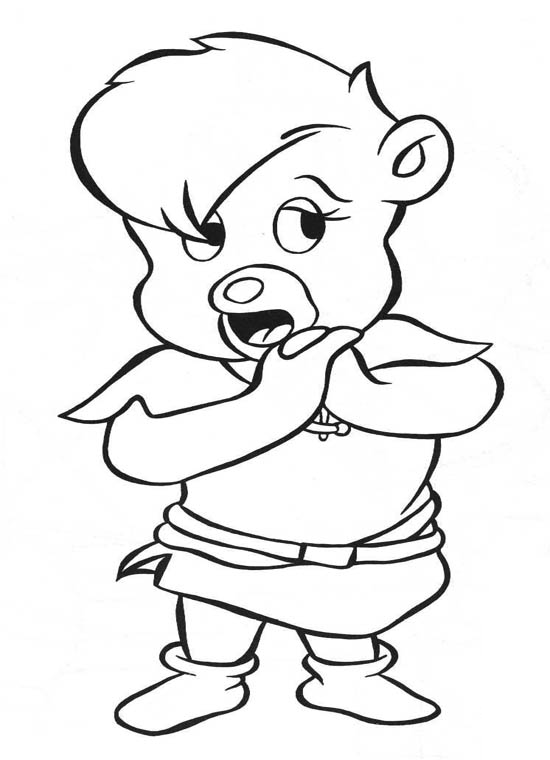 drawing coloring for child gummy bear drawing black and white to color