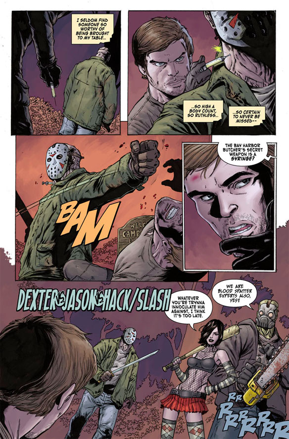 Comic Book Heaven: Jason Voorhees Battling Dexter And Hack/Slash