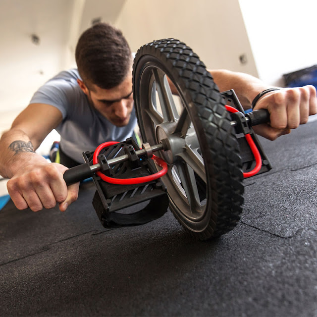 Way to increase core strength with Lifeline Power Wheel