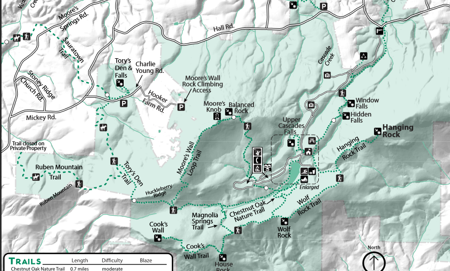 Hanging Rock State Park Map Hiking With A Fat Bald White Guy: Hanging Rock - Tory's Den
