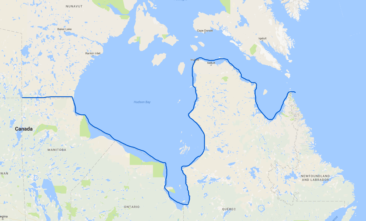 James Bay Map Of Canada Lakewood's Wanderings And Scribbles.: Nunavut