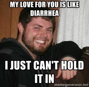 falling in love diarrhea