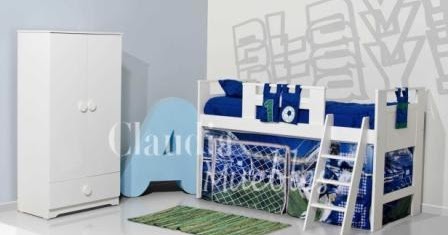 MUEBLES PARA DORMITORIOS INFANTILES TEMÁTICOS: futboleros y castillos
