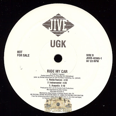 UGK – Ride My Car (VLS) (1996) (VBR)