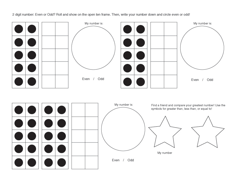 E is for Explore! Ten Frame Game