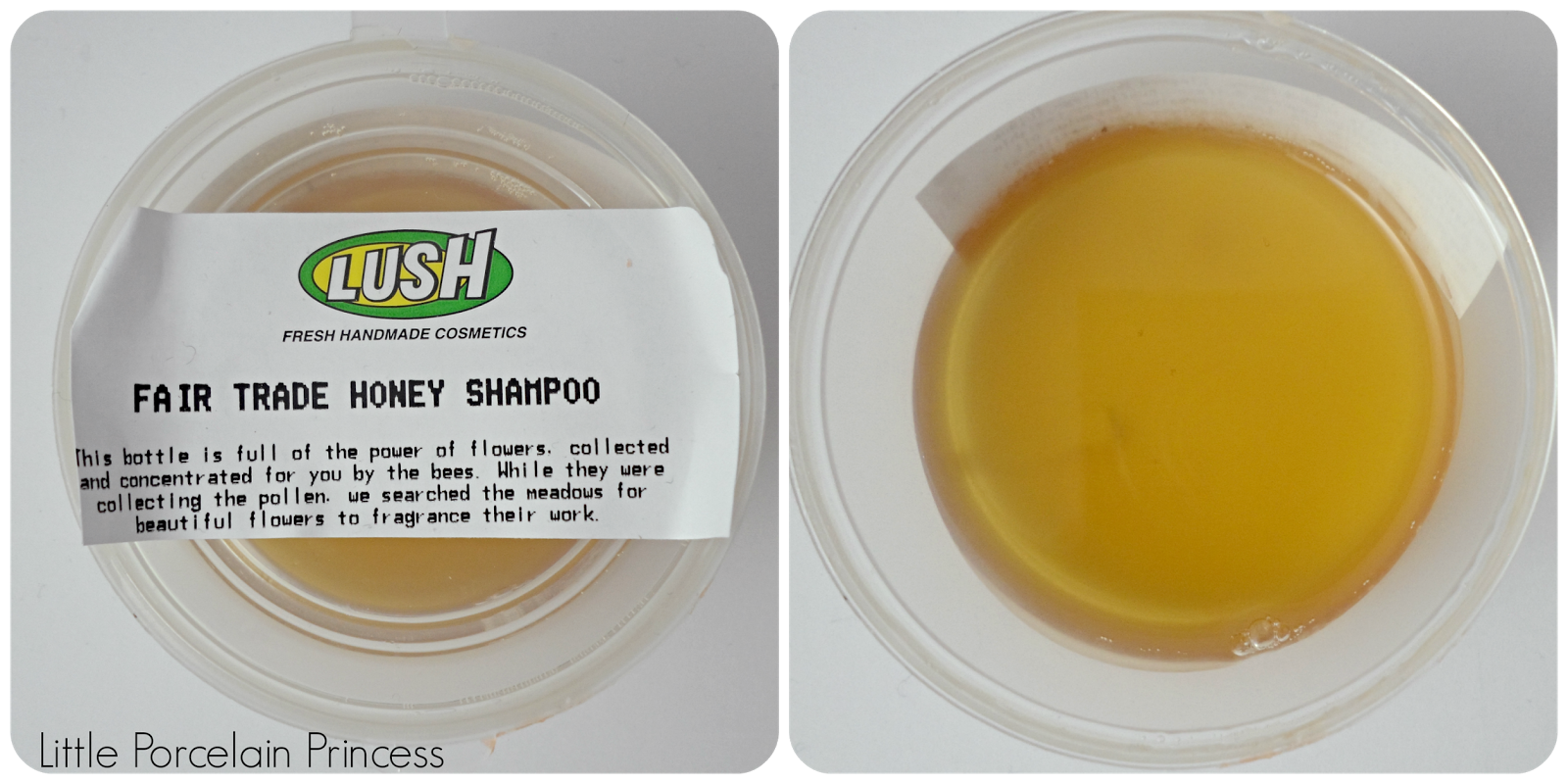 Little Porcelain Princess First Impressions LUSH Fair Trade Honey Shampoo