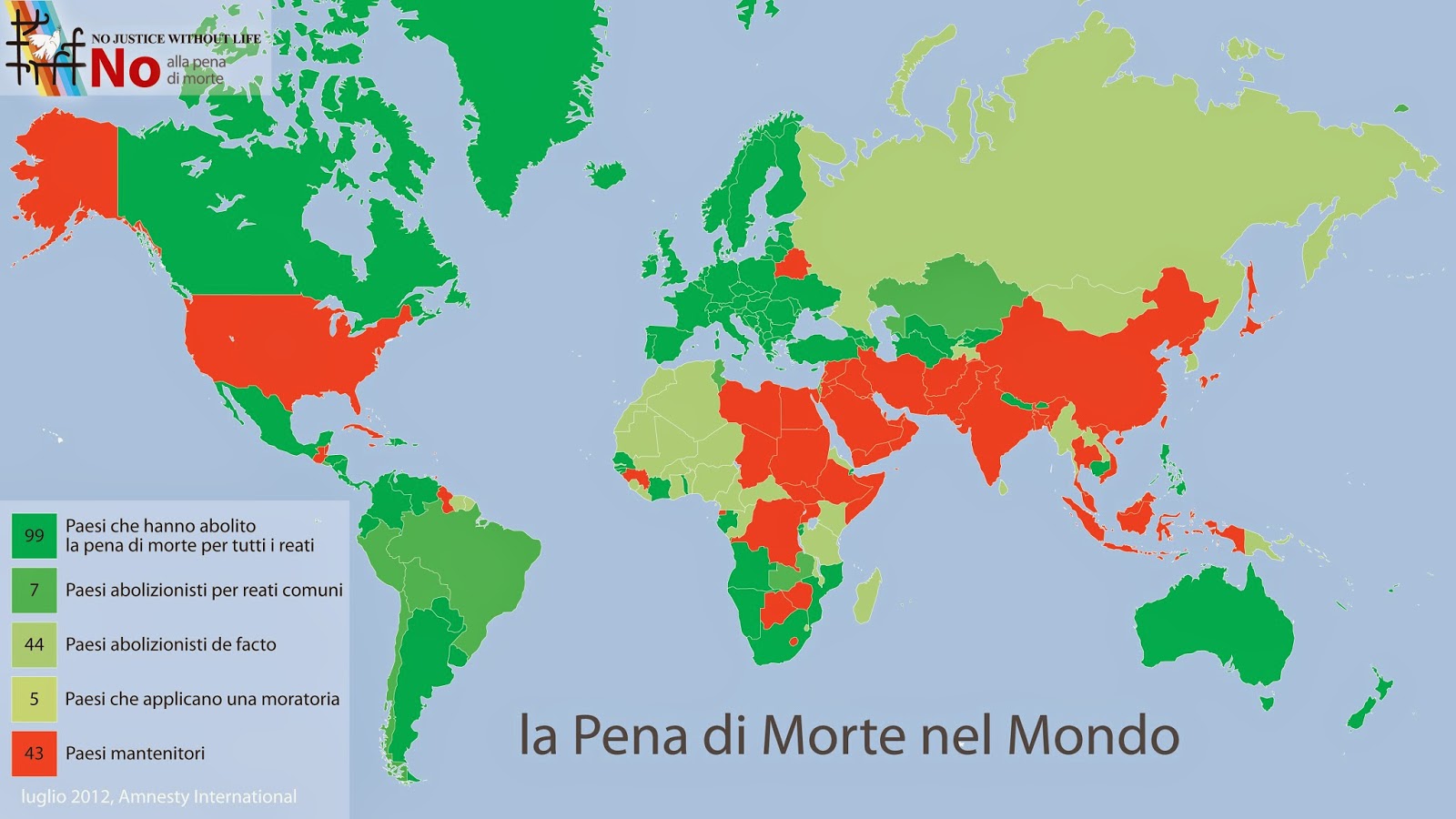 Risultati immagini per pena di morte nel mondo mappa