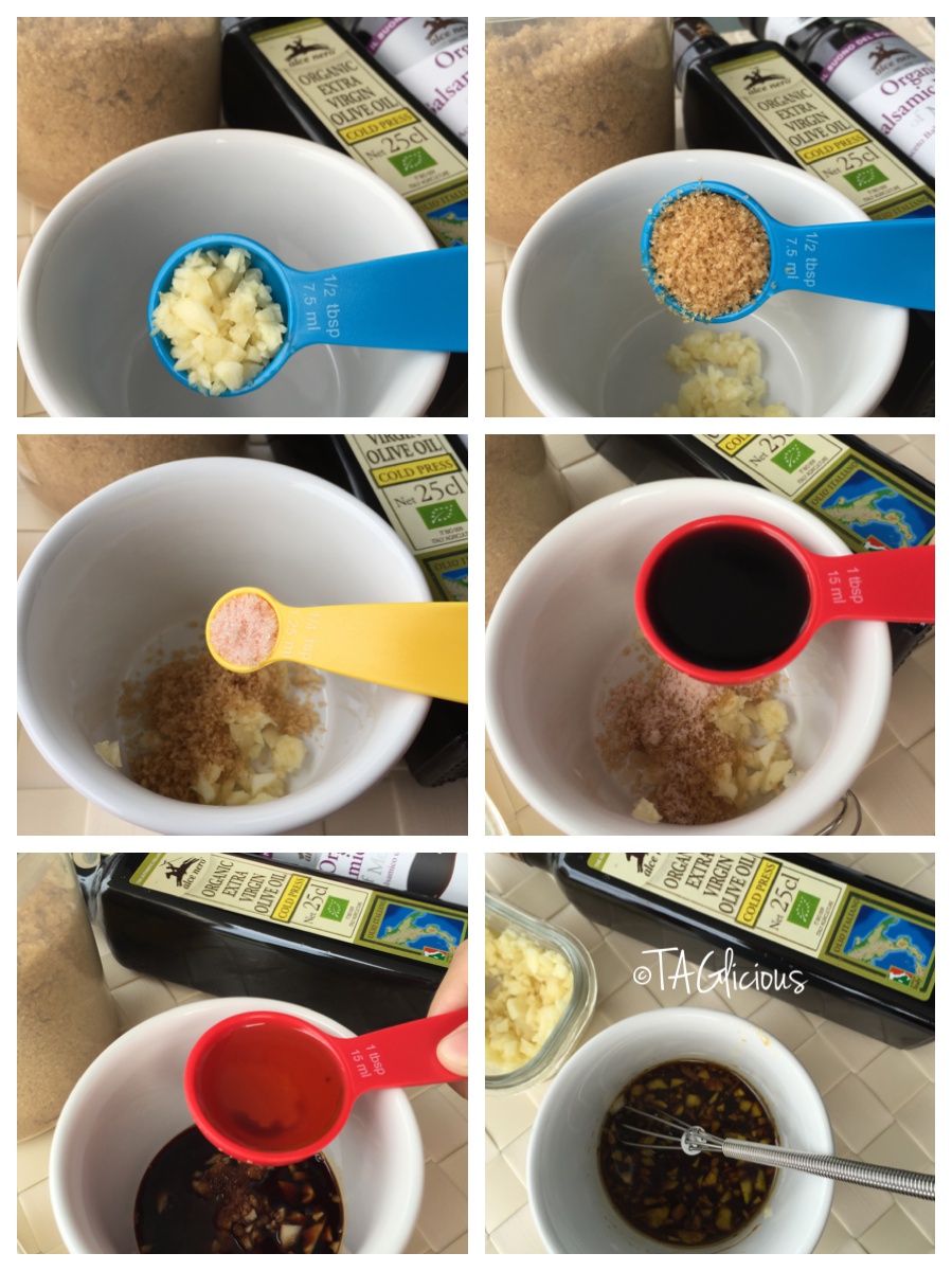 TAGlicious Garlic Balsamic Vinegar & Olive oil salad dressing