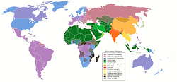 World religious map