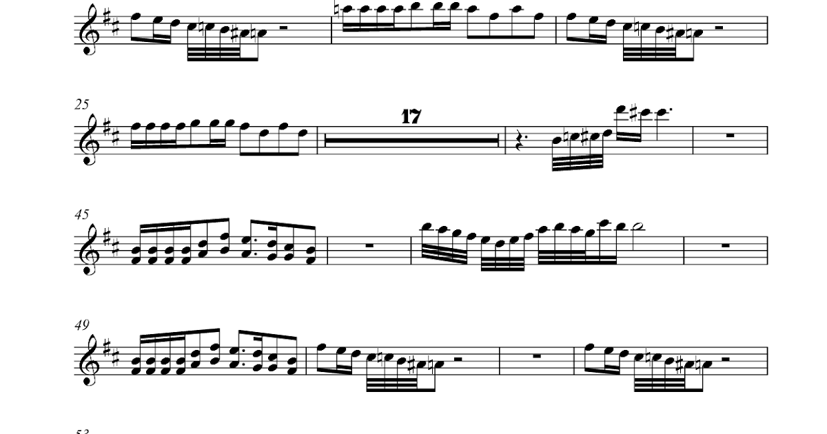 Flüt Notaları Men At Work Down Under