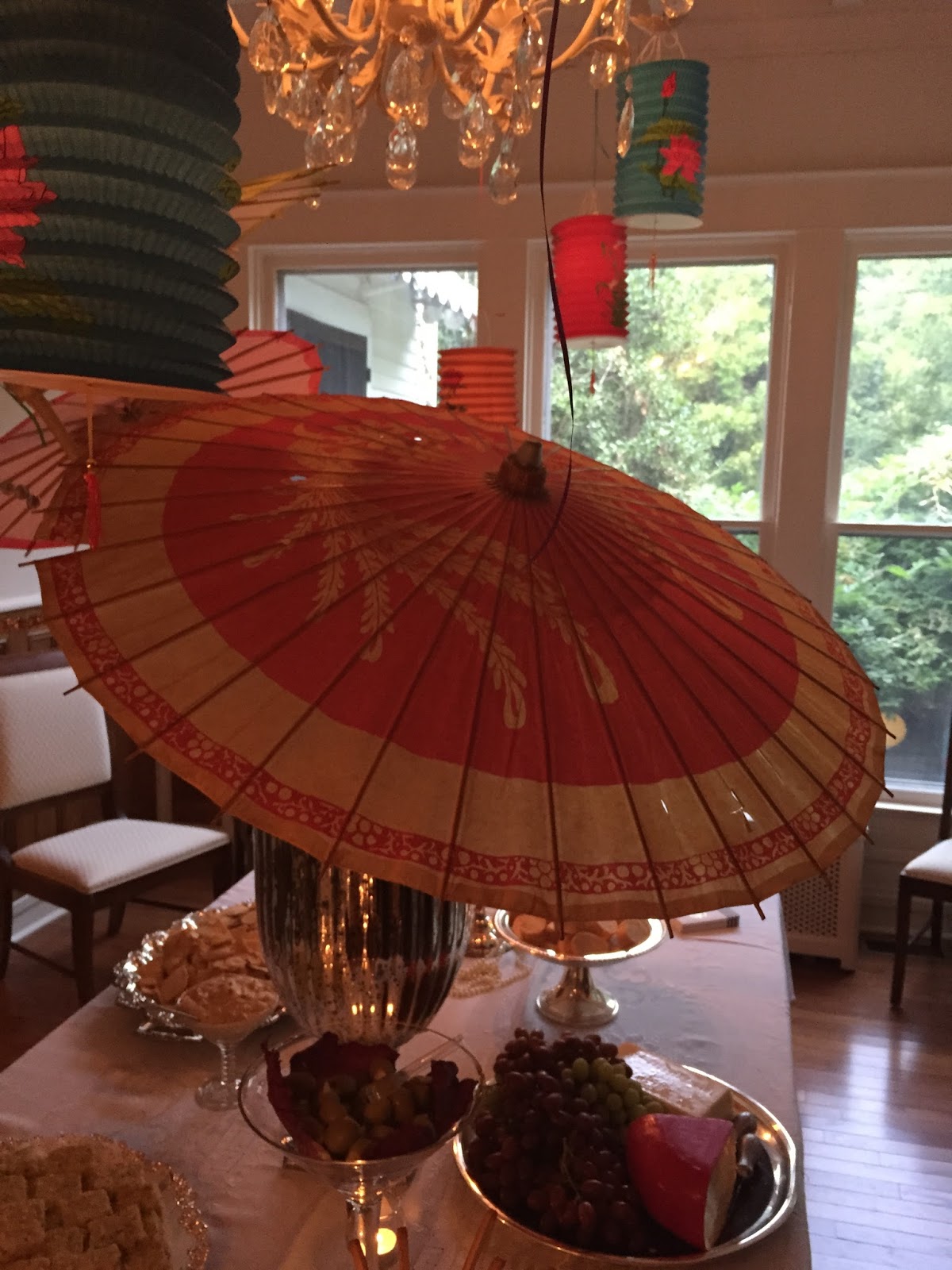 Living Life with Babe: Engaging Party; Parasols and Lanterns