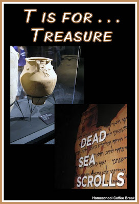 T is for Treasure on Homeschool Coffee Break @ kympossibleblog.blogspot.com - pictures and thoughts from our visit to the Franklin Institute to see the Dead Sea Scrolls Exhibit
