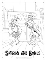 jake and the never land pirates coloring pages sharky and bones