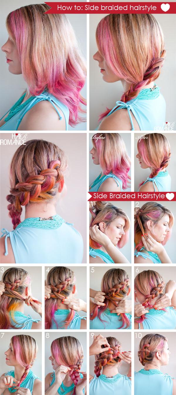 New Short Hair Styles How To Make Side Braided Hairstyle