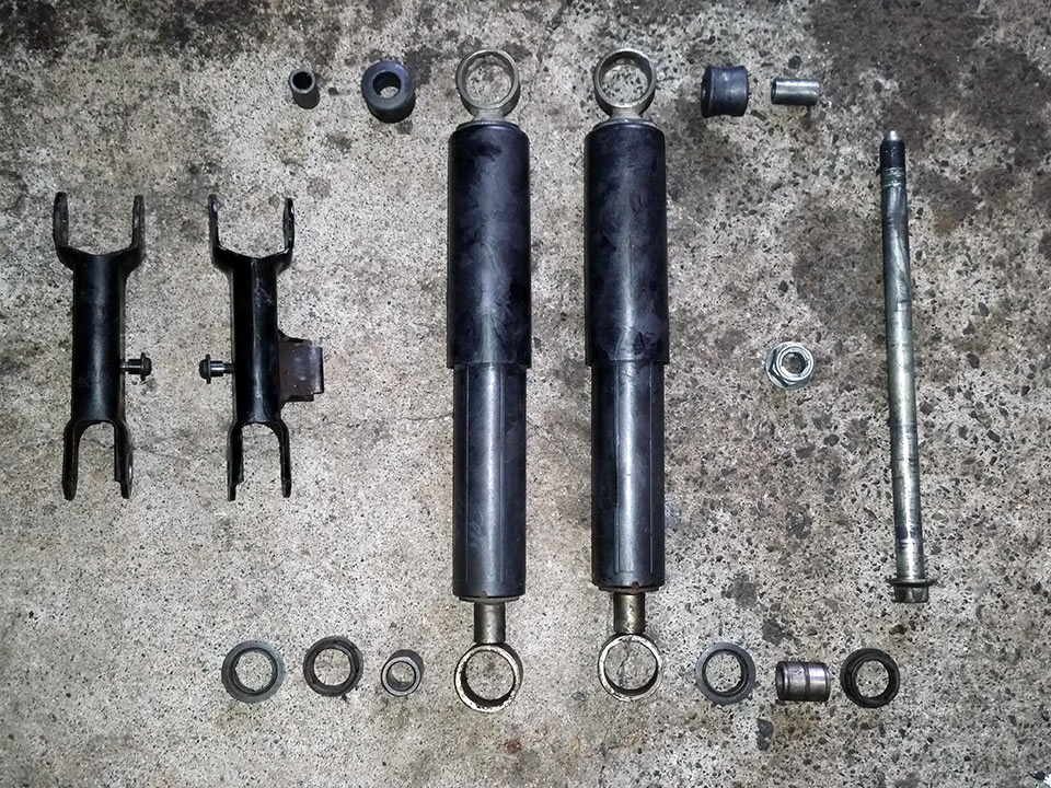 ジャイロx 2st 社外フロントショック&タイヤ&フロントフォーク 一式 ジャイロx 2st 社外フロントショック&タイヤ&フロントフォーク 一式