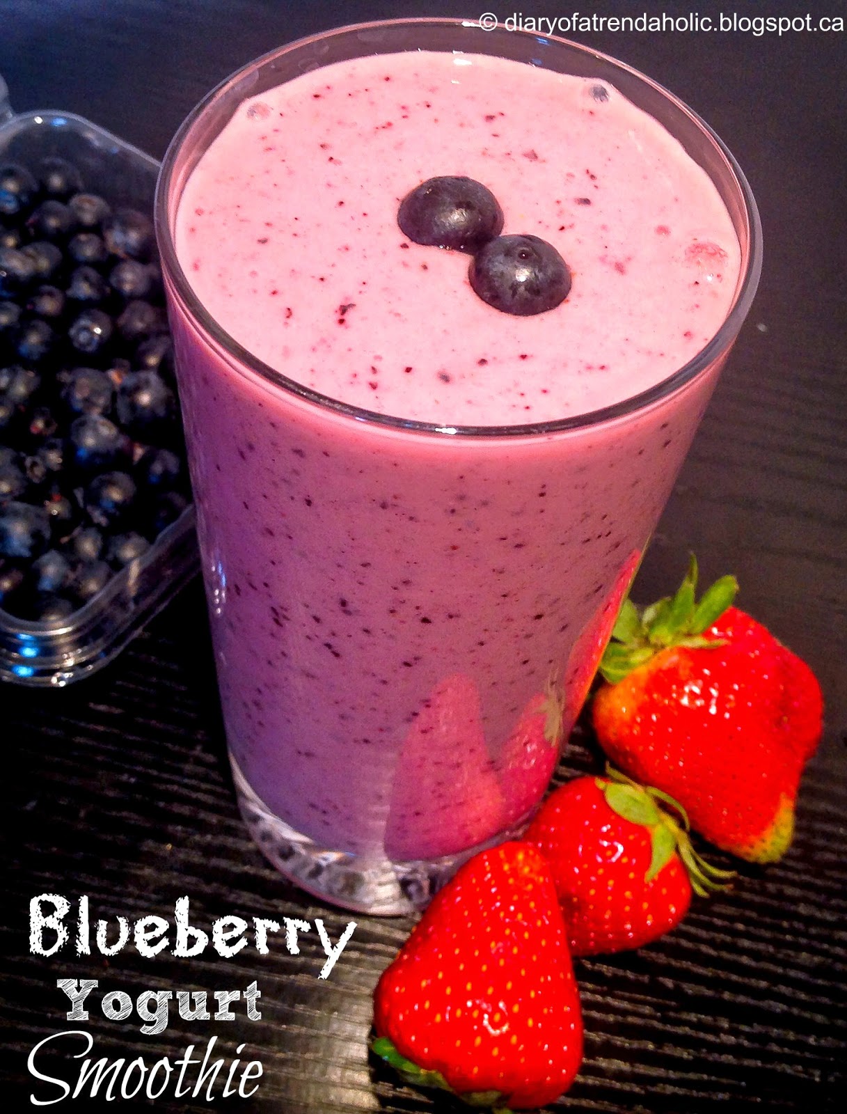 Diary of a Trendaholic Blueberry Yogurt Smoothie