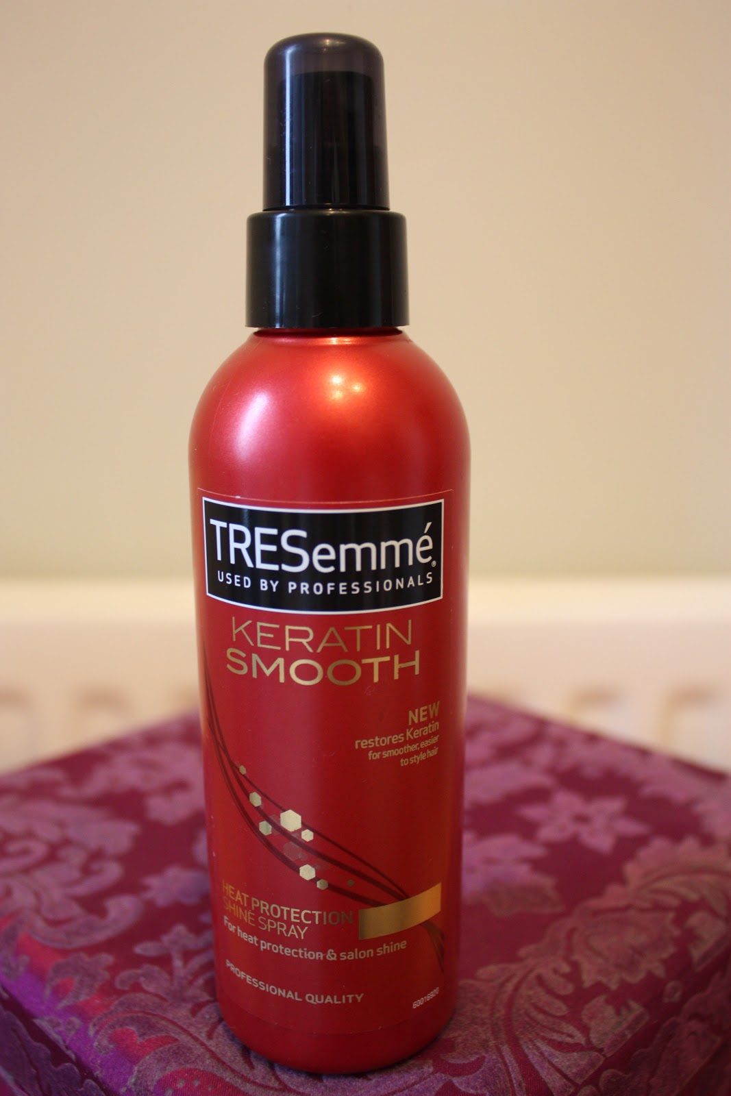 The littlest of feet Review Tresemme Keratin Smooth Heat Protection